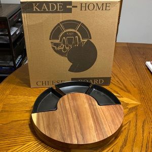 11 pc charcuterie board w/utensils never used!